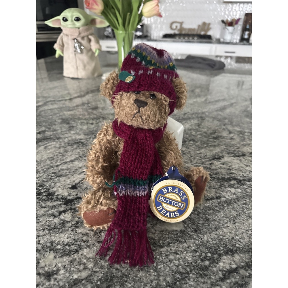 1996 Brass Button Bear Premier Collection Dooley Scarf Outfit Pickford Bears